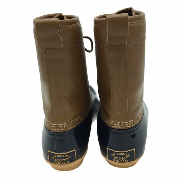 Sporto Ariel The Original Duck Boot Navy & Tan 6.5 - Picture 6 of 12